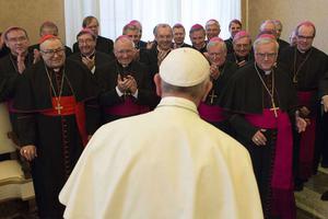 Pope Francis meets the German Bishops' Conference, 2019. 