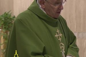 Pope Francis delivers his daily Mass homily June 9 at he Vatican’s St. Martha guesthouse.