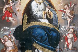 Basilio de Santa Cruz (1661-1696), "Immaculate Virgin Victorious Over the Serpent of Heresy"