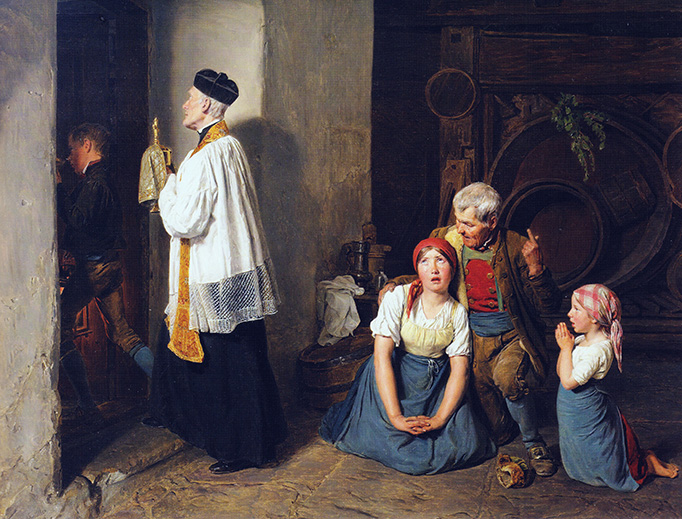 Ferdinand Georg Waldmüller, “Extreme Unction,” 1846