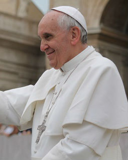Pope Francis during his general audience. May 15, 2013.