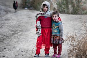 Young girls in the Hunza Valley in Pakistan.