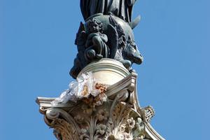 Statue of the Immaculate Conception in Rome's Piazza di Spagna
