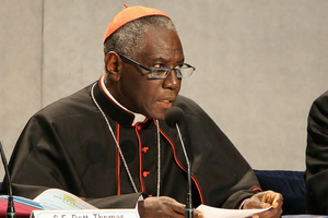 Cardinal Robert Sarah, prefect of the Congregation for Divine Worship.