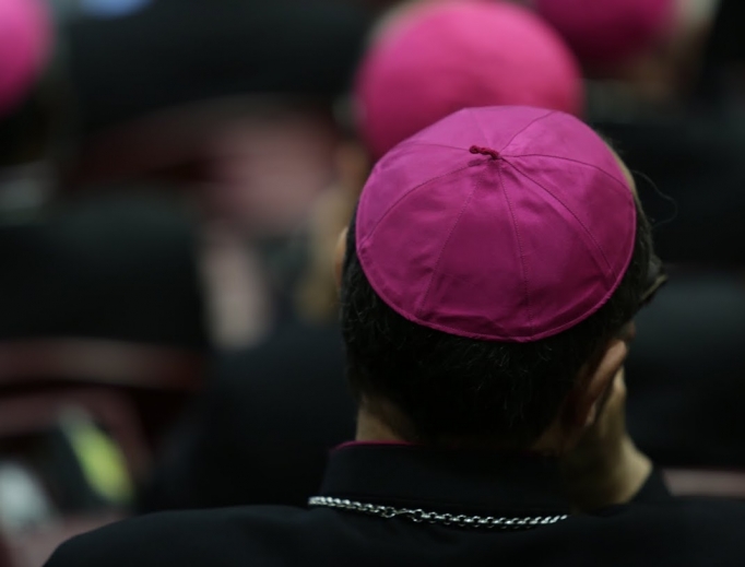 Inside the synod hall during the meeting of bishops and cardinals on Oct. 14, 2015. 