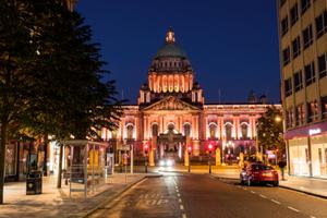 City Hall in Belfast, the capital of Northern Ireland.