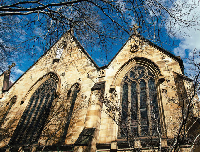 St. Benedict Catholic Church on the Sydney, Australia, campus offers daily Mass. University of Notre Dame Australia