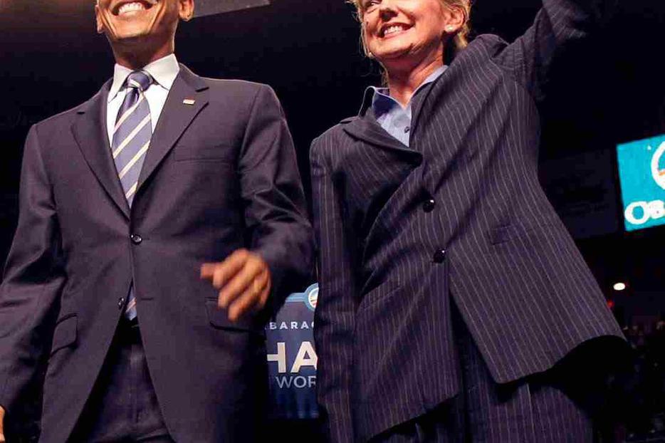 Sen. Barack Obama and Michigan Gov. Jennifer Granholm.