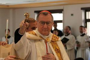 Cardinal Pietro Parolin, Vatican secretary of state, at the North American College on Jan. 6.
