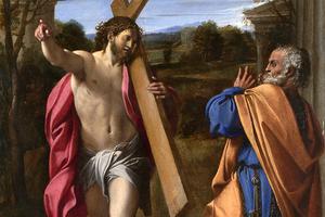 Detail of Annibale Carracci’s Domine Quo Vadis? (Christ Appearing to Saint Peter on the Appian Way), 1601–1602