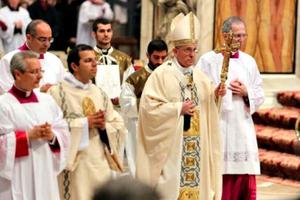 Pope Francis celebrates Divine Mercy Sunday liturgy for faithful of the Armenian rite April 12.