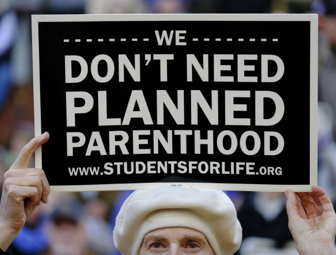 Pro-life supporters rally in Pioneer Courthouse Square in Portland, Oregon, Jan. 14, 45 years after the Supreme Court case of Roe v. Wade, which legalized abortion in the United States.