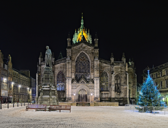 St Giles Cathedral (the High Kirk), Edinburgh, Scotland.