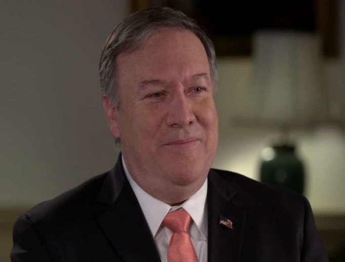 U.S. Secretary of State Mike Pompeo during an interview with EWTN Pro-Life Weekly.