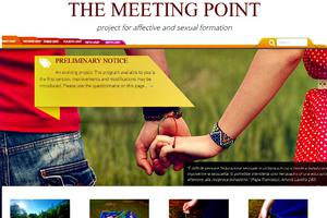 Screen shot of the homepage for the Meeting Point sex education materials from the Pontifical Council for the Family. Critics say the materials are explicit in some cases and are inappropriate the target age groups.