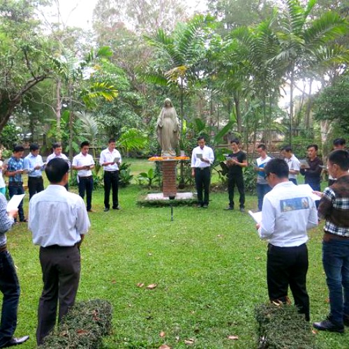 Vietnamese youth leaders attend their annual Lenten retreat March 17 in Thailand.
