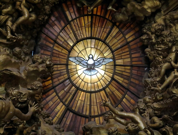 The Dove Window at St. Peter's Basilica