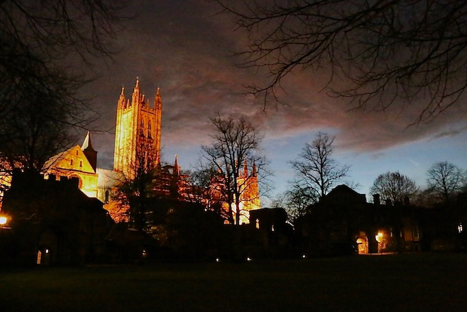 Canterbury Cathedral from the Green Court of the King's School.