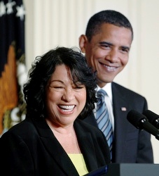 Obama and Sonia Sotomayor