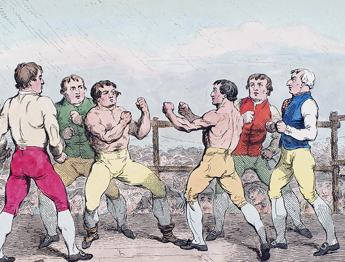 Samuel William Fores (fl. 1841), “The Famous Battle Between Richard Humphreys and Daniel Mendoza”