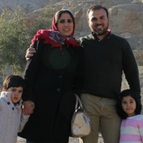 Imprisoned pastor Saeed Abedini with his family.