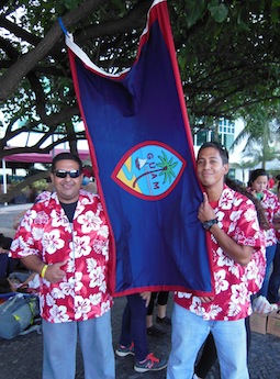 Redemptoris Mater Seminarians Jose Angel Garcia (left), 36, of Mexico stands with Gabriel Camacho, 23, of Guam.
