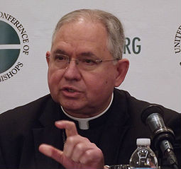 Archbishop José Gomez of Los Angeles speaks during a press conference at the 2012 USCCB Fall General Assembly.
