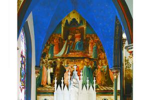 Reproductions of the work of the famed 15th-century artist adorn St. Mark’s in Peoria, Illinois. 