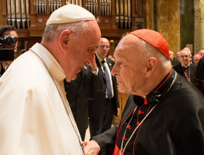 Pope Francis and then-Cardinal Theodore Edgar McCarrick Pope Francis and then-Cardinal Theodore Edgar McCarrick
