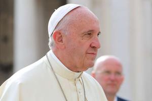 Pope Francis arrives in St. Peter's Square for the general audience Sept. 21, 2016. 
