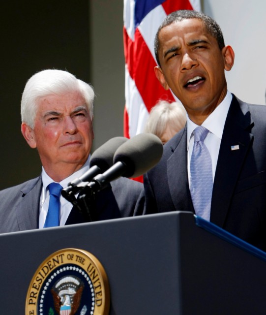 President Obama speaks on health-care reform July 15, alongside Sen. Chris Dodd, D-Conn.