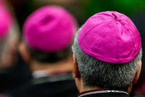 Italian bishops with Pope Francis at CEI assembly May 20, 2019. 