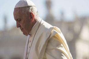 Pope Francis walks in St. Peter's Square Sept. 12, 2018. 