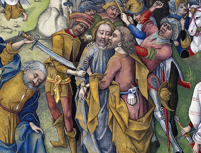 Israel von Meckenem, “The Kiss of Judas Iscariot,” 15th century