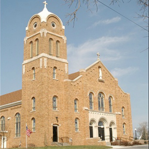 St. Mary’s Catholic Church in Portsmouth, Iowa, is one of 13 parishes that Edwin Skalla bestowed millions of dollars in land and cash in his will.

