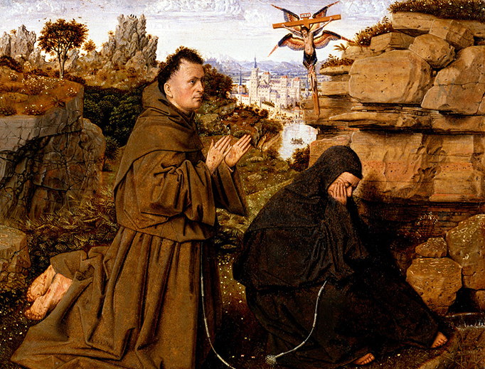 Jan van Eyck, “Saint Francis of Assisi Receiving the Stigmata,” c. 1431