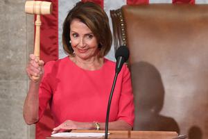 House Speaker Nancy Pelosi, D-Calif., holds the gavel during the opening session of the 116th Congress in Washington Jan. 3. ‘We will make America fairer by passing the Equality Act to end discrimination against the LGBTQ community,’ she said.

