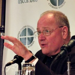 Archbishop Timothy Dolan, president of the U.S. Conference of Catholic Bishops, speaks Nov. 14 at the fall General Assembly.