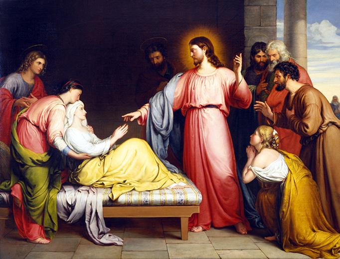 John Bridges, “Christ Healing the Mother of Simon Peter’s Wife,” 1839