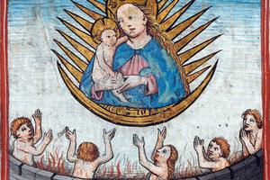 Detail from the Waldenburg Prayer Book, WLB Stuttgart, Cod. Brev. 12, fol. 84r (1486)