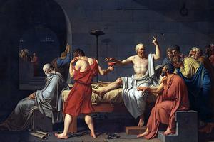 Jacques-Louis David, “The Death of Socrates,” 1787