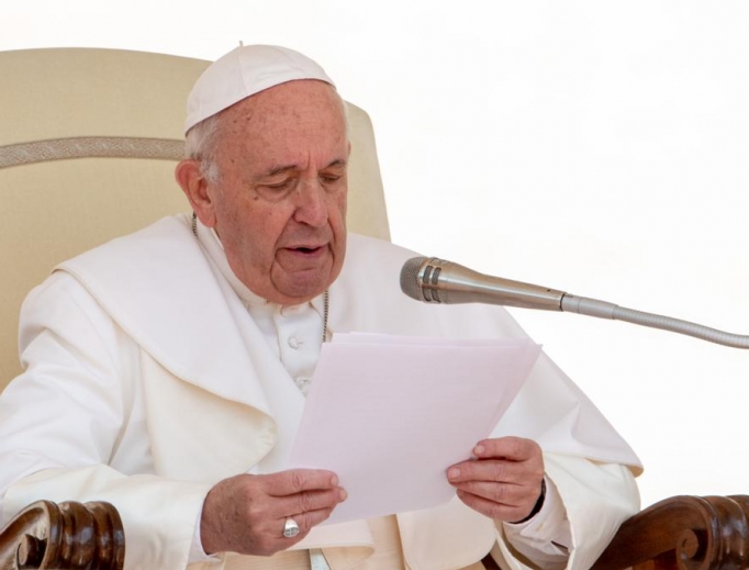 Pope Francis during his Weekly General Audience, May 22, 2019. 