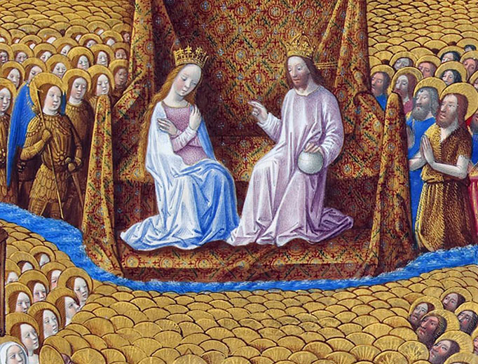Les Très Riches Heures du duc de Berry, Folio 126r - Paradise - the Musée Condé, Chantilly