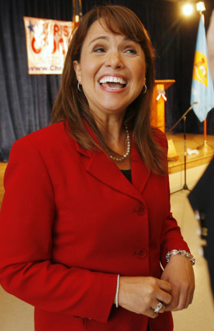 PRIMARY VICTORY. Delaware Republican senatorial candidate Christine O'Donnell smiles after her campaign victory event in Dover, Del., Sept. 14.