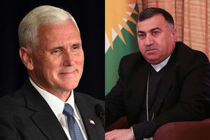 U.S. Vice President Mike Pence and Archbishop Bashar Warda