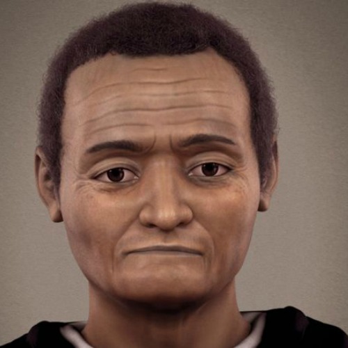 Reconstructed face of St. Martin de Porres