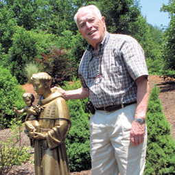 George Pfaff supports seminarians as part of his charitable work.