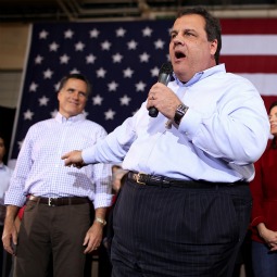 New Jersey Gov. Chris Christie, seen here campaigning for GOP presidential hopeful Mitt Romney, vows to veto any same-sex 'marriage' bill that reaches his desk this year.