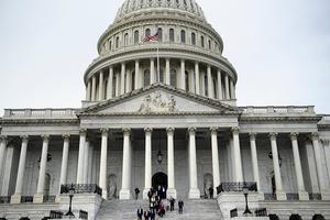 Freshman members of the 116th Congress, their staff and loved ones arrive for a group photo on Capitol Hill Nov. 14 in Washington, D.C. 