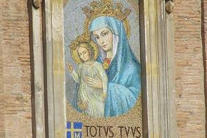 Mosaic of Mater Ecclesiae in St. Peter's Square